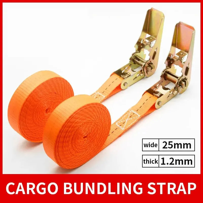 Cargo ratchet strap with webbing dimensions