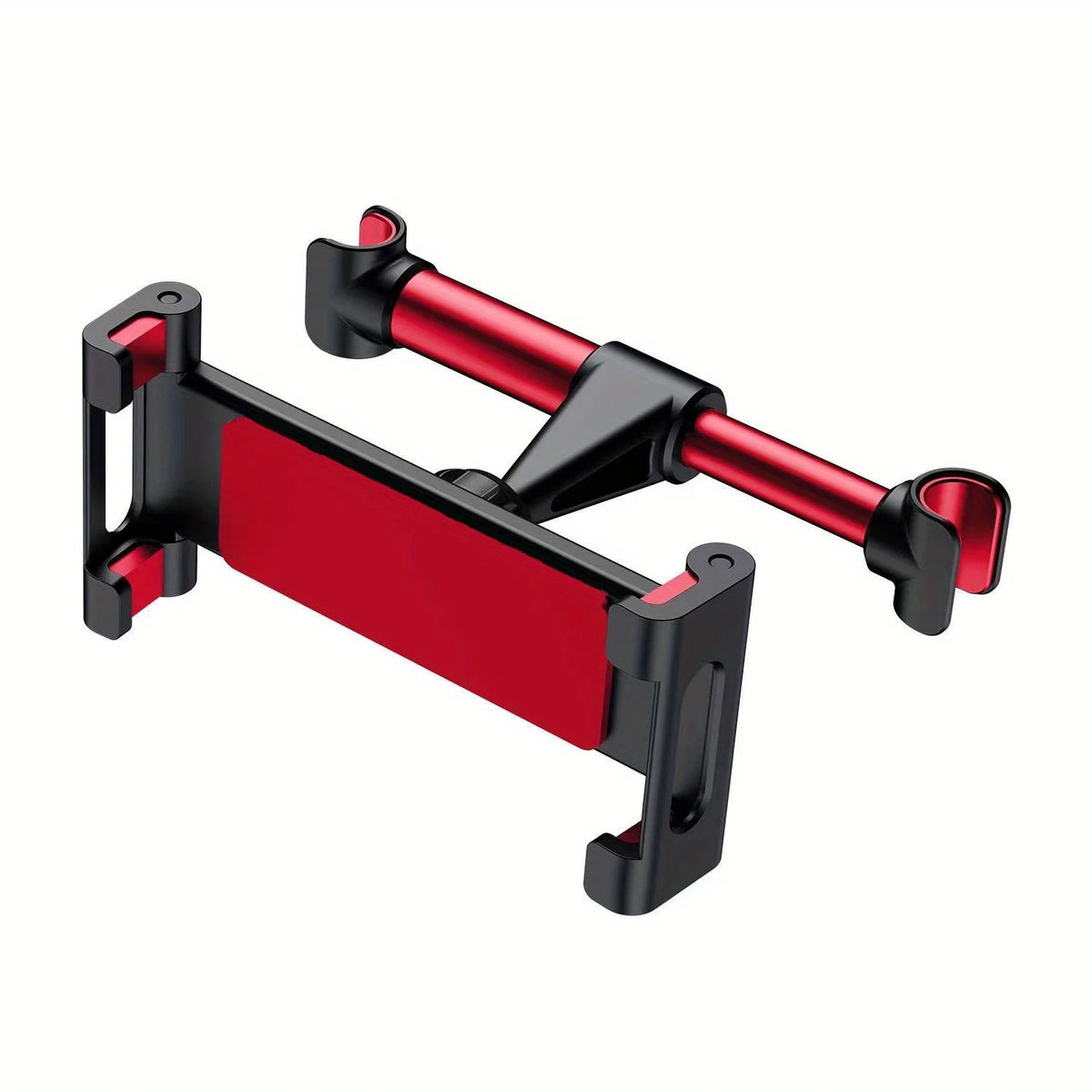 Headrest Tablet Holder for Car Back Seat, Fits 4.7 to 12.9 Inch Tablets and Phones, 360 Degree Rotation, Red or Black