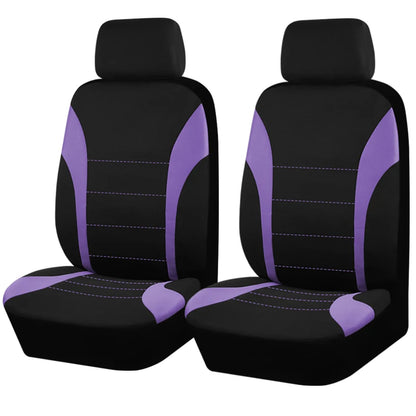 Universal Car Seat Covers, Padded Polyester, Front Pair or Full 5 Seat Set for Cars, SUVs and Trucks, 7 Colors