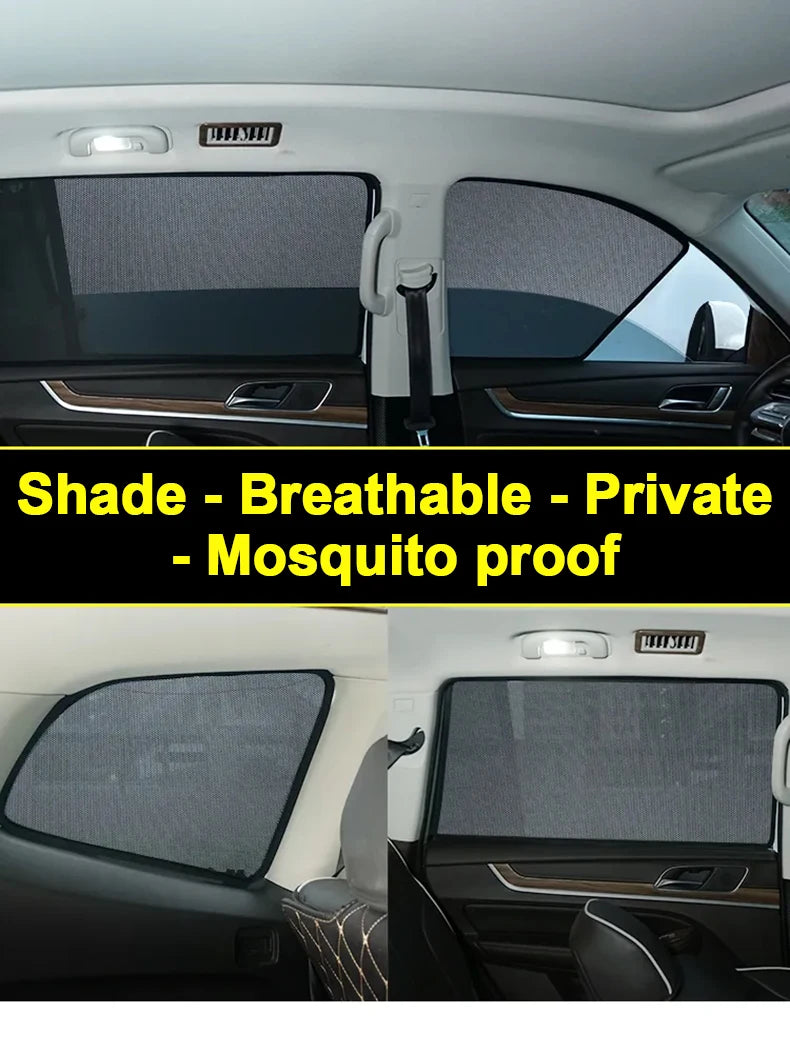 Magnetic Black Mesh Sun Shades for Toyota Camry 2025-2027 (XV80), Windshield, Side and Rear Window Shades, Full or Partial Sets