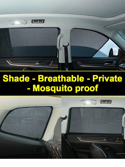 Magnetic Black Mesh Sun Shades for Toyota Camry 2025-2027 (XV80), Windshield, Side and Rear Window Shades, Full or Partial Sets