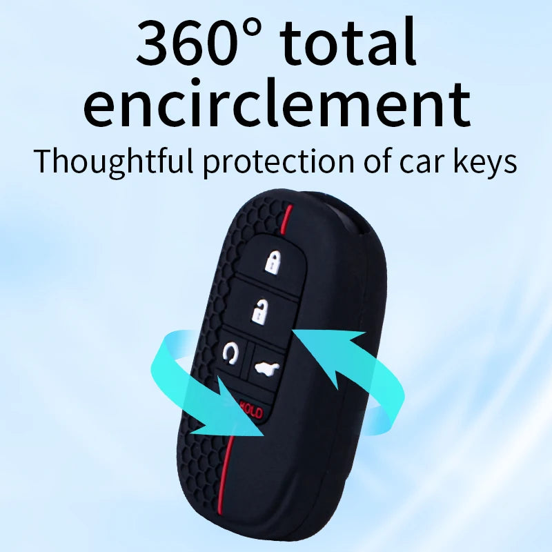Key Fob Cover for Honda Civic 11th Gen Remote Keys, Soft Silicone Case in 3, 4, 5 and 6-Button Versions
