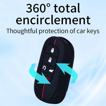 Key Fob Cover for Honda Civic 11th Gen Remote Keys, Soft Silicone Case in 3, 4, 5 and 6-Button Versions