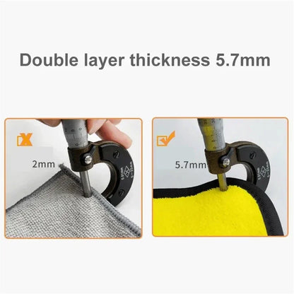 Microfiber Car Drying Towels, Thick Double Layer Cleaning Cloths, 12 x 12 or 12 x 24 Inch, 1 to 10 Pack