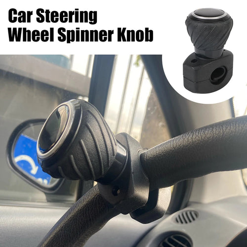 Steering Wheel Spinner Knob for Cars, Trucks, Tractors and Forklifts, 360 Degree Metal Bearing Grip Ball with Screws and Wrench