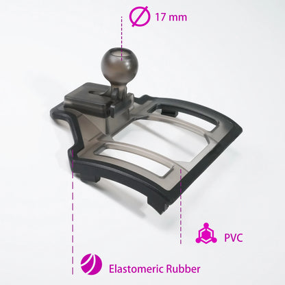 Phone Mount for Toyota RAV4 2019-2025 (XA50), Clear Base That Keeps the Air Vent Free, Clamp Holder or 15W Wireless Charging Holder
