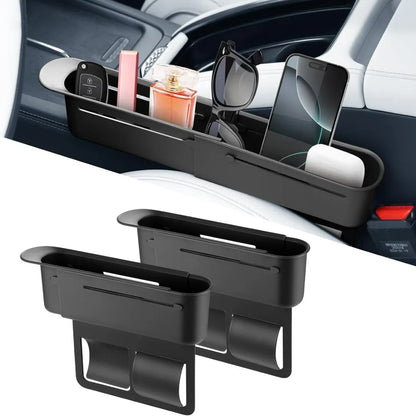 Universal Car Seat Gap Filler, Push-Pull Console Side Pocket Organizer