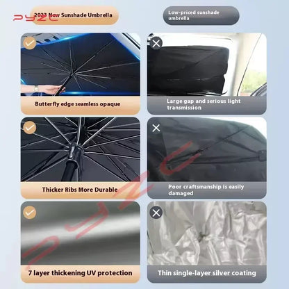 Windshield Sun Shade for Hyundai Tucson 2022-2025, PVC Front Window UV Cover, 3 Styles with 2 Sizes Each