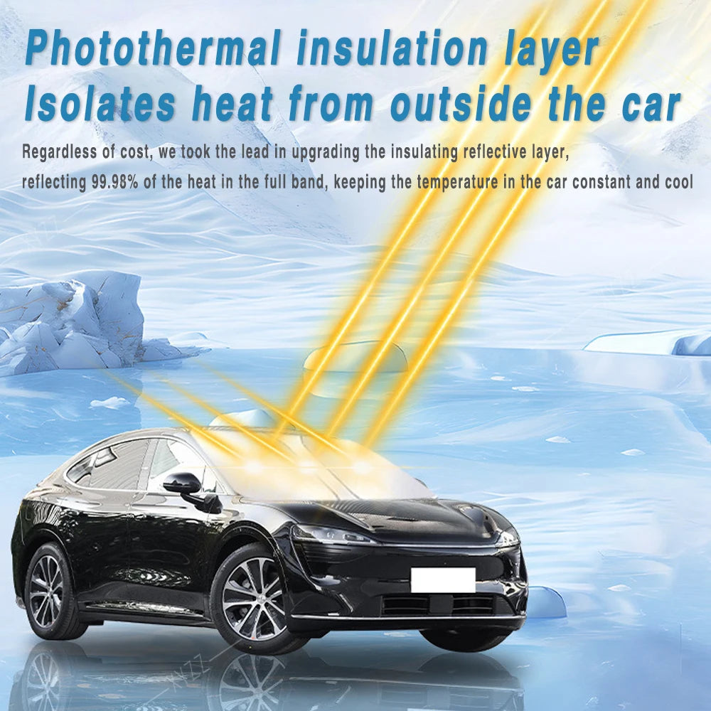 Windshield Sun Shade for Honda CR-V 2023-2025, Foldable Silver Front Window Shade for Heat Insulation and Sun Protection