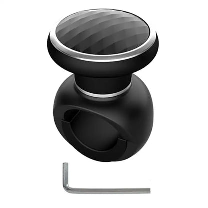 Steering Wheel Spinner Knob with Diamond Texture Grip, 360 Degree Rotation for Easier Parking, Wrench Included, Universal Fit