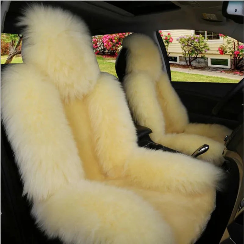 Long-Pile Plush Front Seat Cover for Hyundai Tucson 2022-2026 (NX4), 1 Seat, Soft and Warm for Winter, 12 Colors