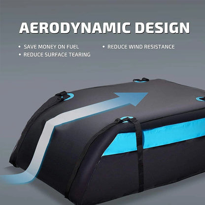 Rooftop Cargo Carrier Bag, 52 x 38 x 18 in Waterproof PVC Coated 420D or 600D Roof Bag for SUVs, Straps Not Included