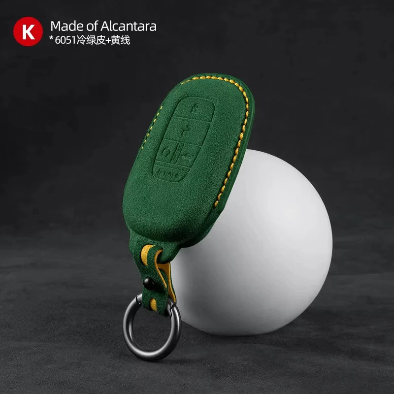 Key Fob Cover for Honda Smart Keys, Suede Case for Civic, Accord, Integra, Fit and Inspire, 12 Styles