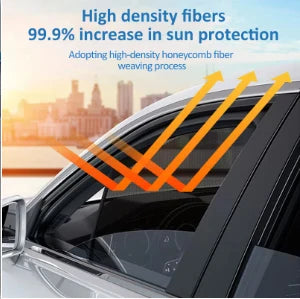 Magnetic Mesh Window Shades for Hyundai Tucson 2022-2026 (NX4), Black Side and Rear Shades, Pairs to 7-Piece Set