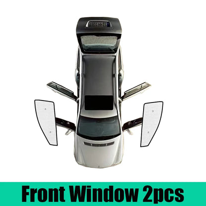 Full Coverage Privacy Sun Shades for Toyota Camry 2025-2026 (XV80), Silver and Black PVC Window Shades, All Windows or Partial Sets
