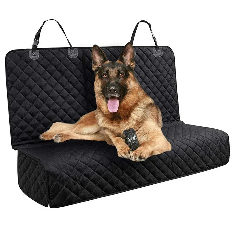 Dog Back Seat Cover, Waterproof 4 Layer Oxford, 53 x 47 in, Nonslip Bench Protector that Converts to a Cargo Liner, for Cars, Trucks and SUVs
