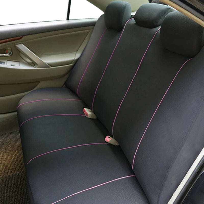 Universal Car Seat Covers, Padded Polyester, Front Pair or Full 5 Seat Set for Cars, SUVs and Trucks, 7 Colors