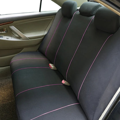 Universal Car Seat Covers, Padded Polyester, Front Pair or Full 5 Seat Set for Cars, SUVs and Trucks, 7 Colors