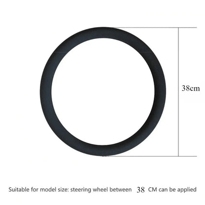 Silicone steering wheel cover size diagram