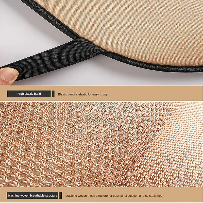 Breathable ice silk surface and edge binding