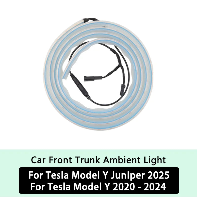 Frunk Light Strip for Tesla Model 3 Highland 2024, Model Y 2021-2024 and Model Y Juniper 2025, LED Front Trunk Lighting