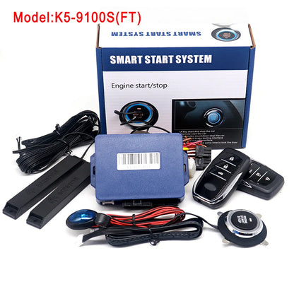 Car Alarm with Remote Start, Keyless Entry and Push Button Start, App Control on Some Models, Professional Installation Required