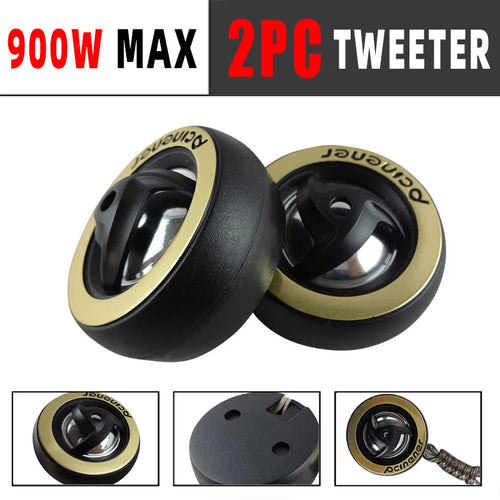 High Efficiency Mini Dome Tweeter Speaker With Base 12V Loudspeaker Audio Auto Sound Speaker For Car Audio System 900W (2*450W)