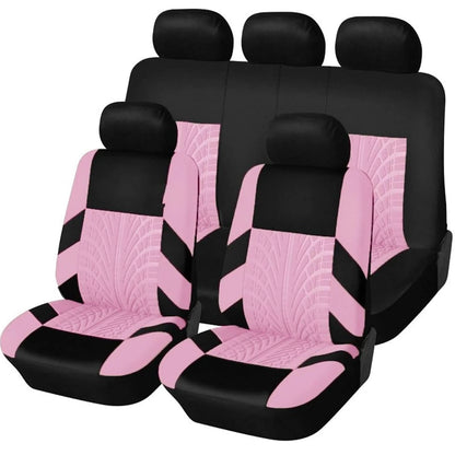 Pink full seat cover set, 9 pieces