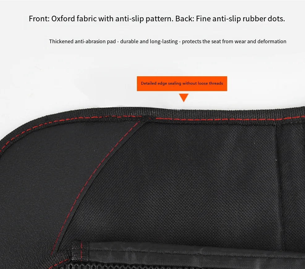 Car Seat Protector Pad for Child Car Seats, Non-Slip and Wear-Resistant Oxford Cloth Seat Mat, Portable, Black