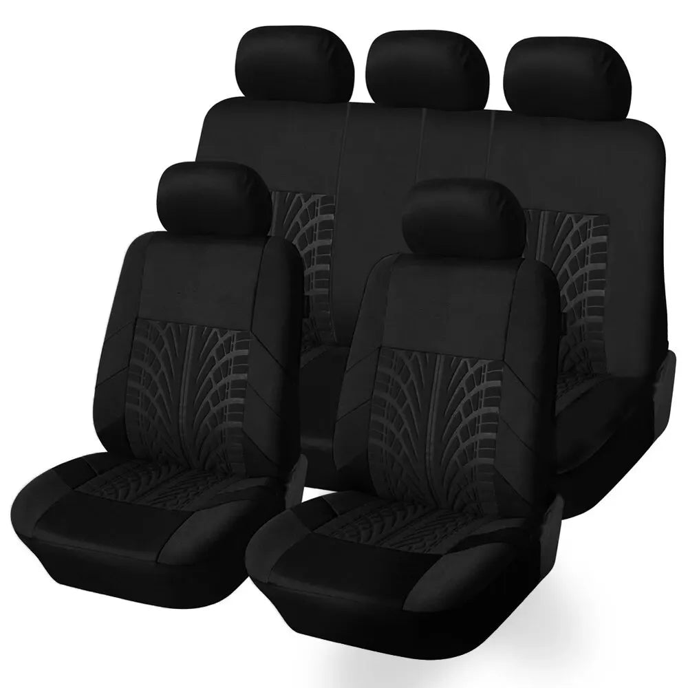 Black full seat cover set