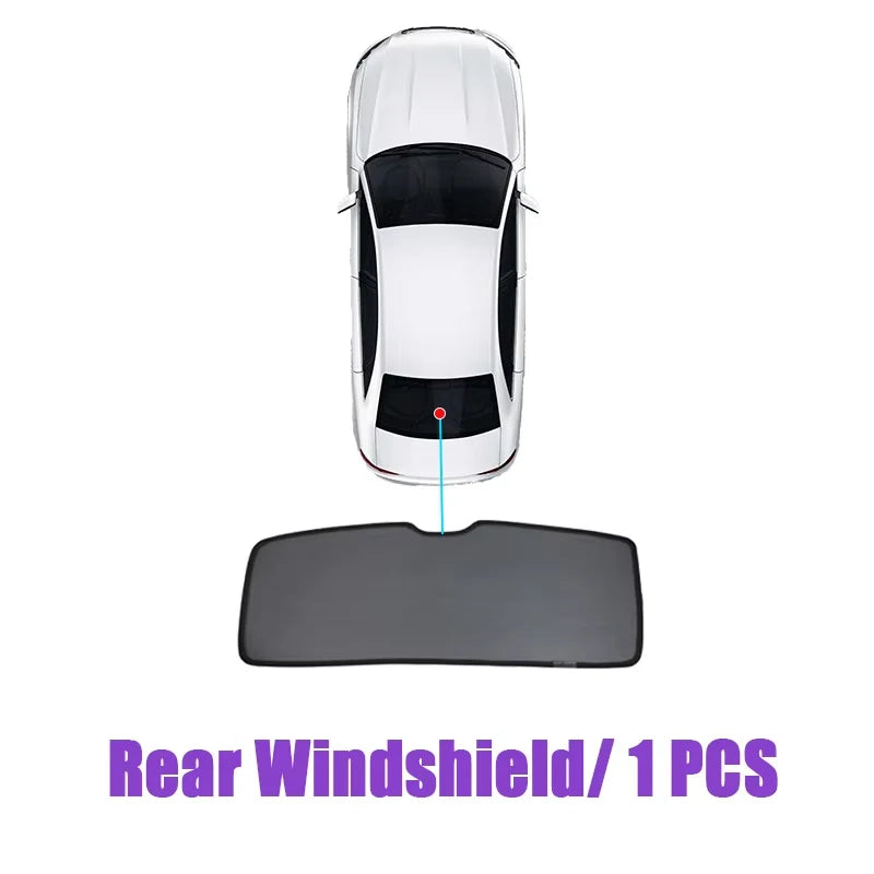 Magnetic Black Mesh Sun Shades for Toyota Camry 2025-2027 (XV80), Windshield, Side and Rear Window Shades, Full or Partial Sets