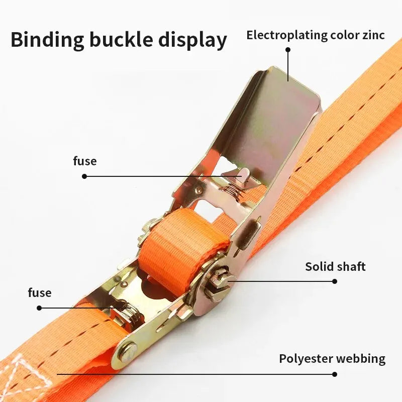 Parts of the ratchet buckle