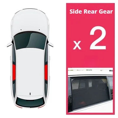 Magnetic Sun Shades for Honda CR-V 2023-2024 (6th Gen), PVC Shades for Windshield, Side, Triangle and Back Windows
