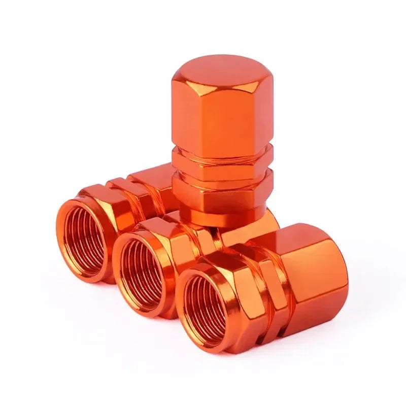 Colored Aluminum Tire Valve Stem Caps, Dustproof Wheel Caps for Cars, Motorcycles and Bikes, 4 to 20 Pack, 10 Colors or Random Mix