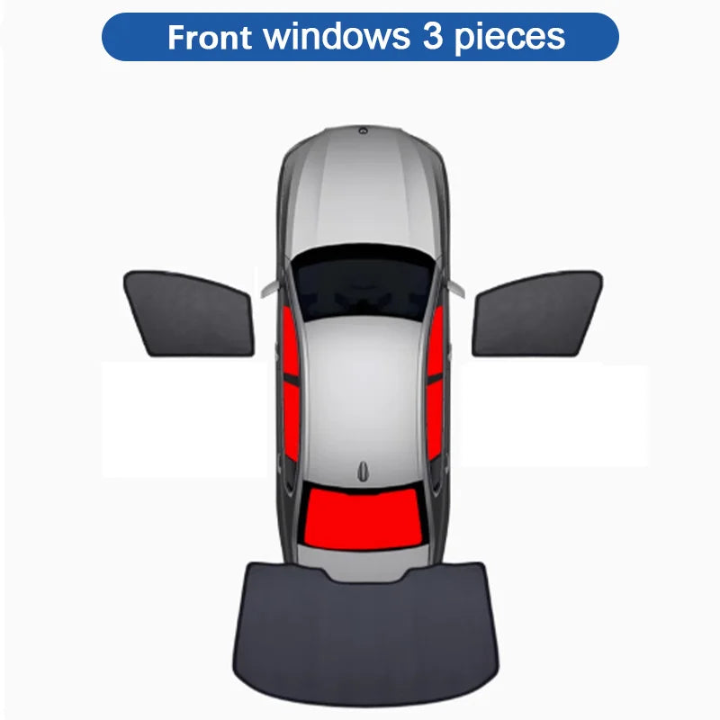 Mesh Window Curtains for Hyundai Tucson 2022-2026 (NX4), Black Anti-UV Privacy Shades, Front Sunshade, Pairs or Sets