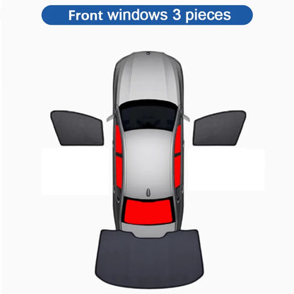 Mesh Window Curtains for Hyundai Tucson 2022-2026 (NX4), Black Anti-UV Privacy Shades, Front Sunshade, Pairs or Sets
