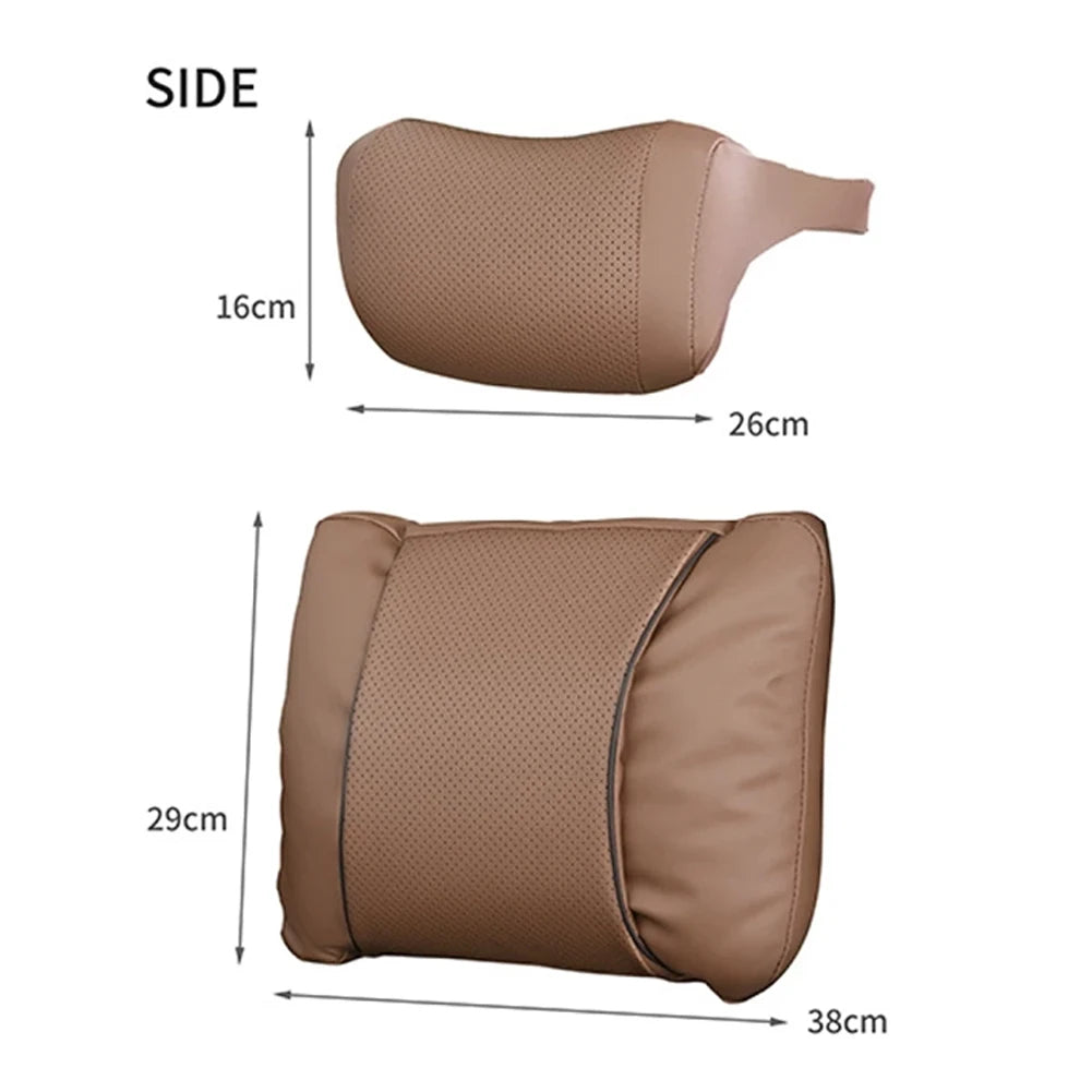 3D Car Headrest Neck Pillow with Memory Foam, Universal Neck Rest with Adjustable Elastic Straps for Car Seats, 6 Styles