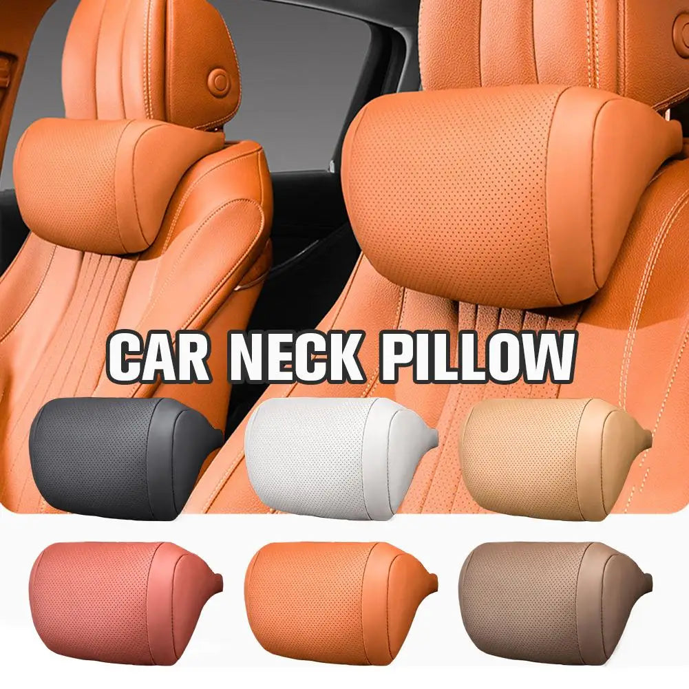 3D Car Headrest Neck Pillow with Memory Foam, Universal Neck Rest with Adjustable Elastic Straps for Car Seats, 6 Styles