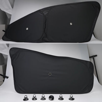 Privacy Window Shade Set for Tesla Model 3 and Model Y 2021-2026, Suction Cup Side Shades, Front and Rear Windshield Shades, 1 to 8 Pieces