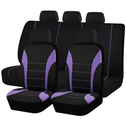 Universal Car Seat Covers, Padded Polyester, Front Pair or Full 5 Seat Set for Cars, SUVs and Trucks, 7 Colors