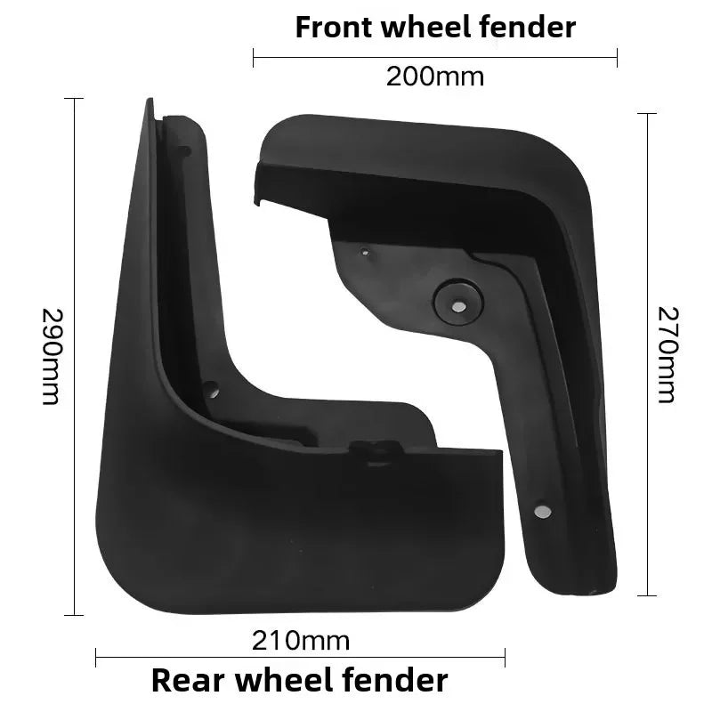 TPE Mud Flaps for Hyundai Tucson 2022-2023, Set of 4 Black Front and Rear Splash Guards with Screws