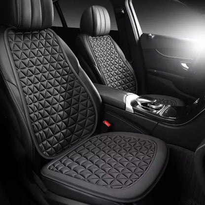 Dark seat and back cushion on a front car seat