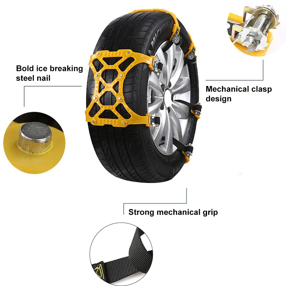 Steel studs and mechanical clasp