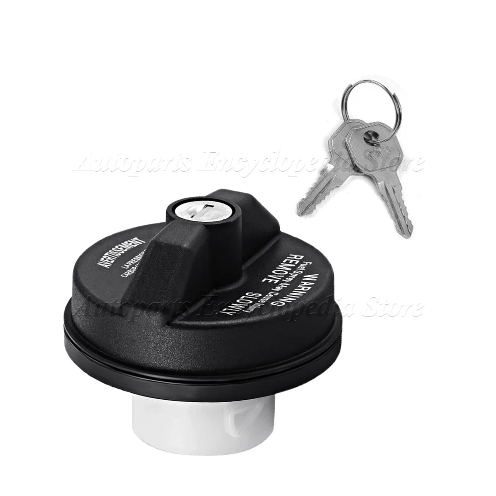 Locking Gas Cap with Key for Jeep Wrangler 2018-2021, Replacement Fuel Tank Cap, Also Fits Gladiator, Cherokee and Liberty