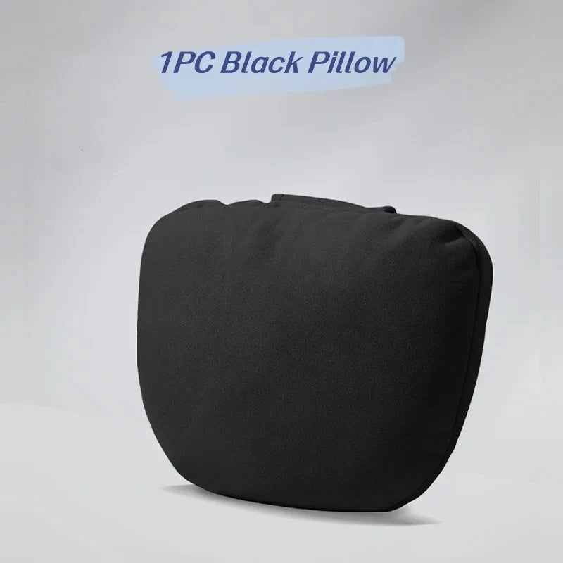 Faux Leather Car Neck Pillow with Memory Foam, Headrest Cushion for Car Seats and Gaming Chairs, Brown or Black