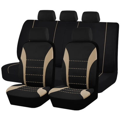 Universal Car Seat Covers, Padded Polyester, Front Pair or Full 5 Seat Set for Cars, SUVs and Trucks, 7 Colors