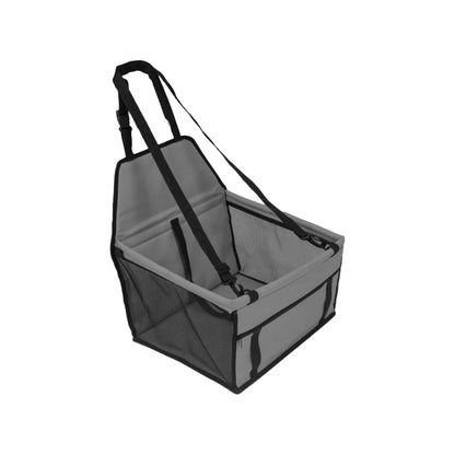 Foldable Pet Car Seat Basket and Travel Bag for Dogs and Cats, Stable Structure, Polyester, 9 Color Options