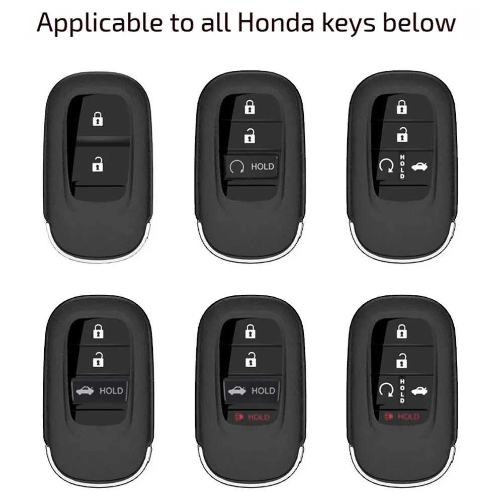 Key Fob Cover for Honda Civic 11th Gen Remote Keys, Soft Silicone Case in 3, 4, 5 and 6-Button Versions