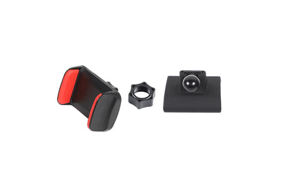Dashboard Phone Mount for Jeep Wrangler 2018-2023 (JL), Lightweight ABS Holder, Screw-On Install Without Drilling, Red or Black