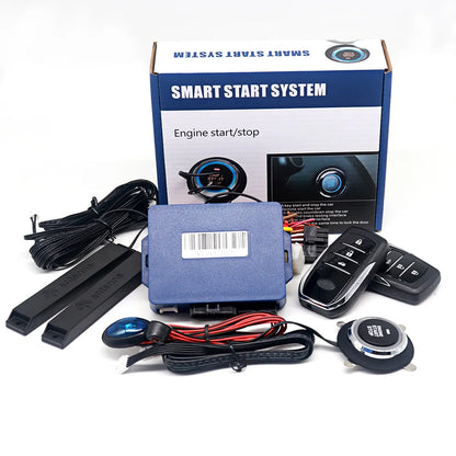 Car Alarm with Remote Start, Keyless Entry and Push Button Start, App Control on Some Models, Professional Installation Required